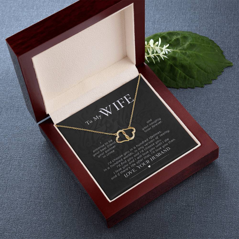 Everlasting Love Necklace - To My Wife, I Promise to Love You Forever