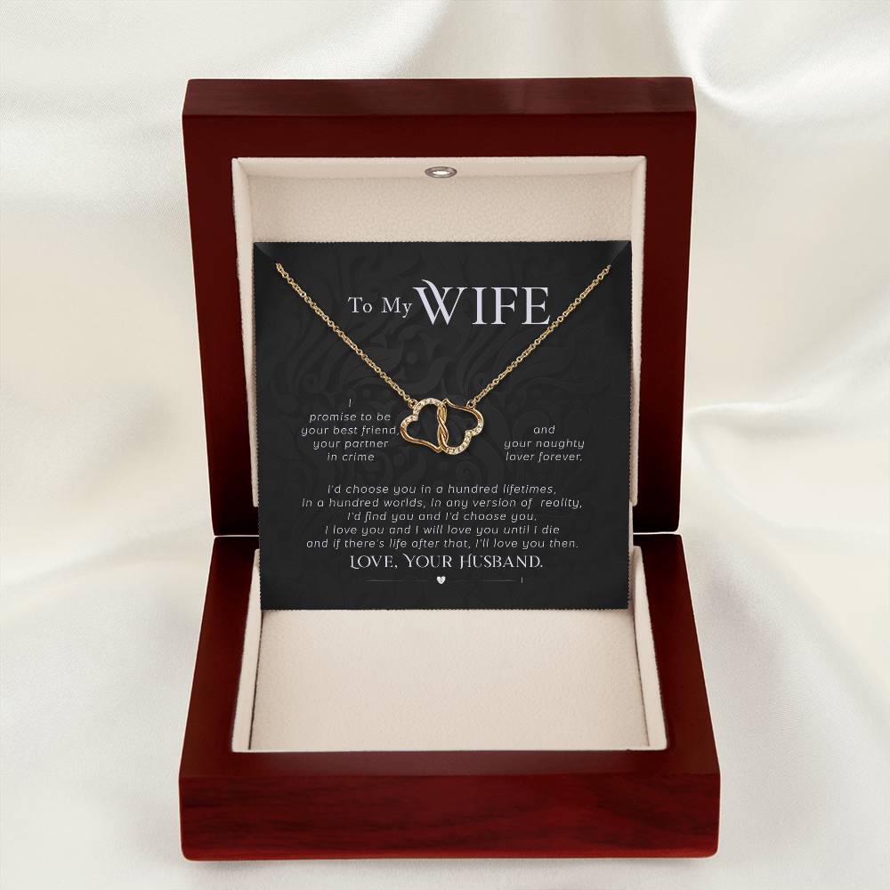 Everlasting Love Necklace - To My Wife, I Promise to Love You Forever