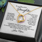 Forever Love Necklace - To My Beautiful Daughter, Love Mom